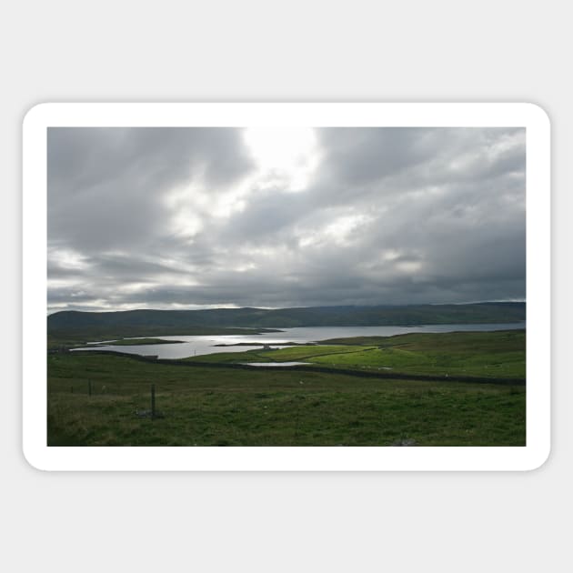 Light on the Land, Shetland Sticker by orcadia